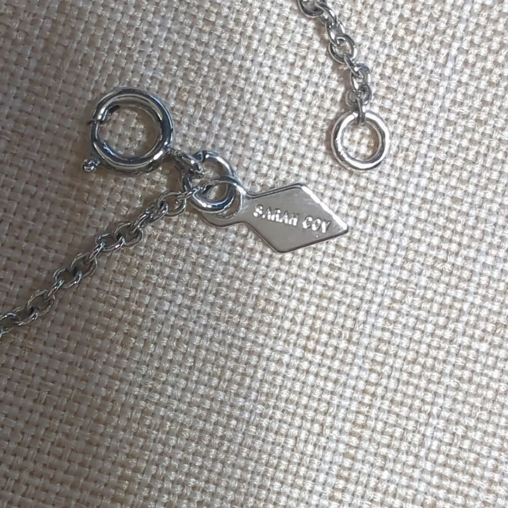 Vintage Sarah Coventry Hematite Rivoli Pendant Necklace - Silver Tone - Picture 6 of 7